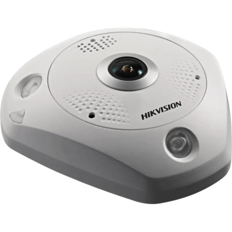 Hikvision DS-2CD6365G0-IVS1.27mm Cámara IP Ojo de pez DeepinView de 6 MP