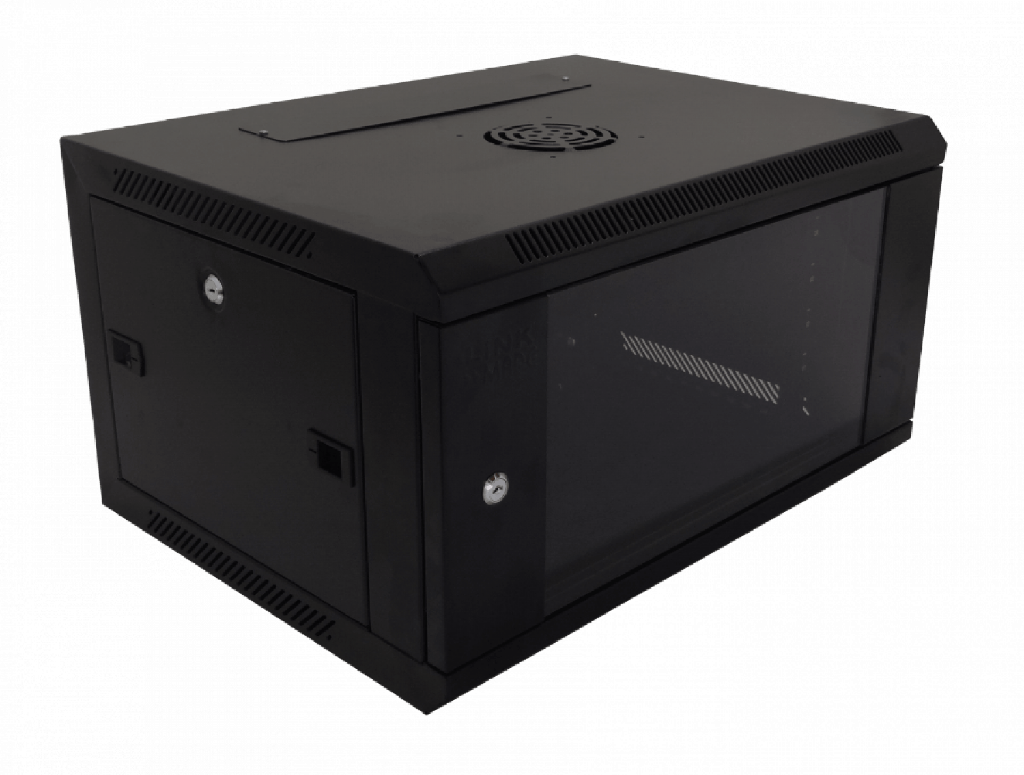 [RK05-4L] Linkmade 45CM 5U GABINETE RACK PARED NEGRO