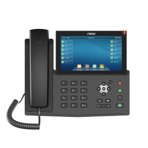 Fanvil X7 Teléfono empresarial con pantalla táctil de 7 '' 20 líneas SIP 127 teclas DSS soporte Opus bluetooth integrado Wi-Fi