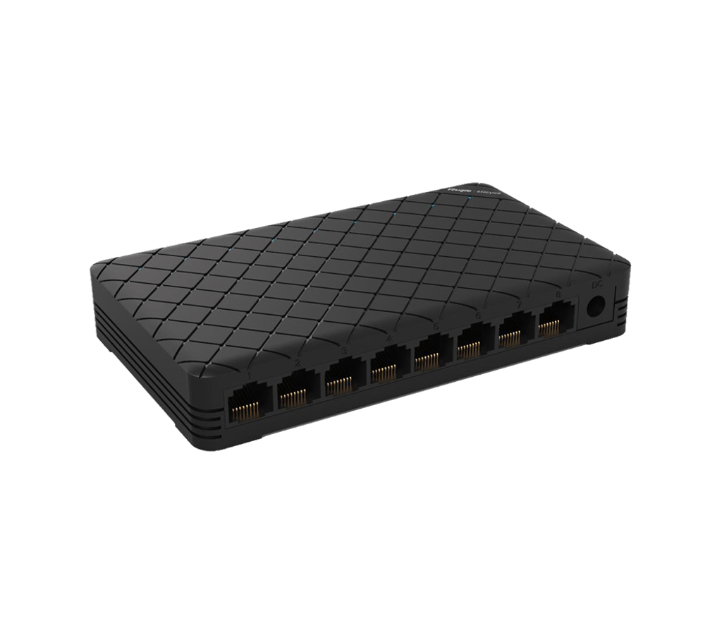 [RG-ES08G] Reyee RG-ES08G Switch de escritorio plastico no admin 8 Puertos 10/100/1000Mbps