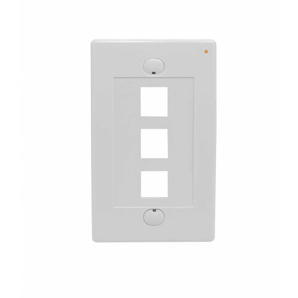 Linkmade Blanco 3-Keystone Vertical Faceplate 70x114mm
