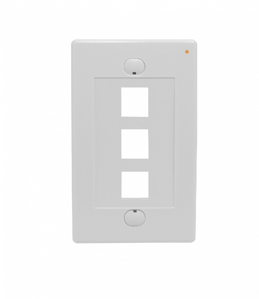 [FP3WL] Linkmade Blanco 3-Keystone Vertical Faceplate 70x114mm