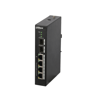 [DH-PFS3206-4P-120] Dahua DH-PFS3206-4P-120 Switch PoE de 4 puertos (no administrado)