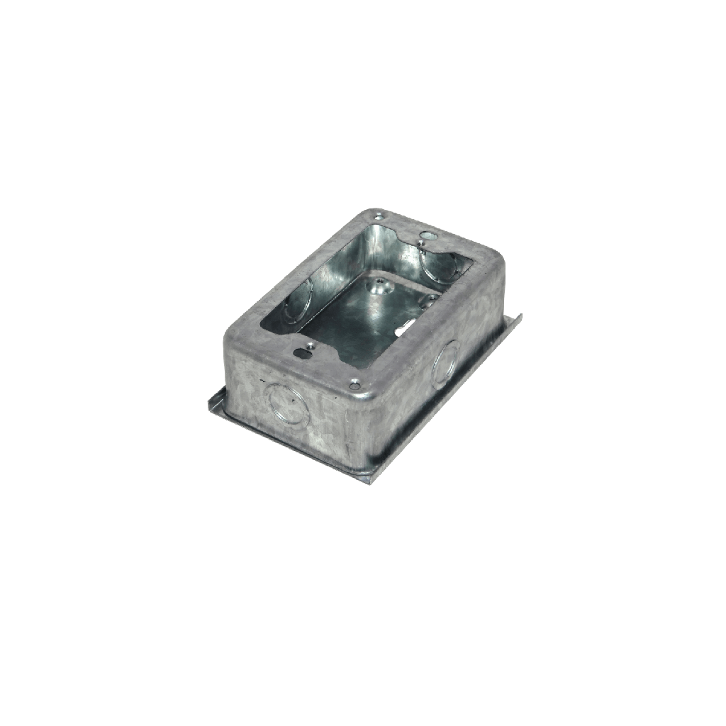 Generico Caja-75x116mm Zincada 5/8 Chuqui Metalica Base-82x125mm