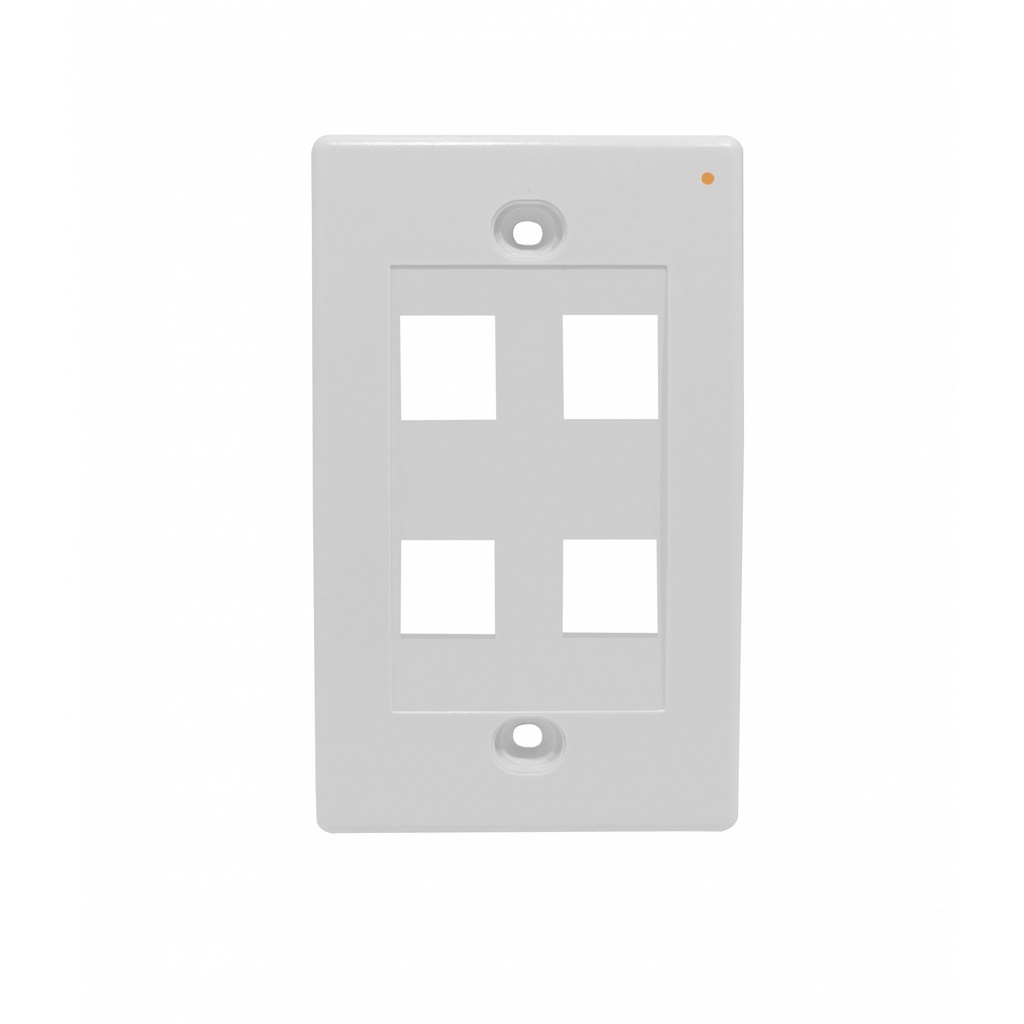 Linkmade Blanco 4-Keystone Vertical Faceplate 70x114mm