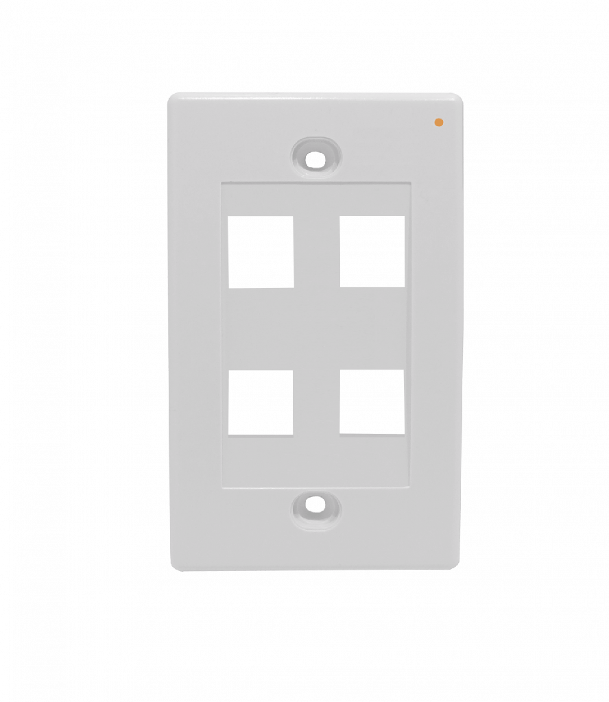 [FP4WL] Linkmade Blanco 4-Keystone Vertical Faceplate 70x114mm