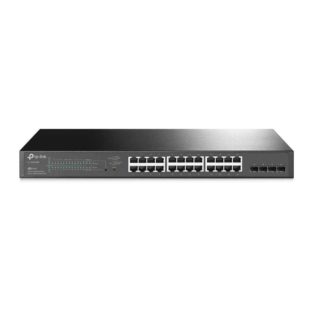TP-Link TL-SG2428P Switch Smart Gigabit JetStream de 24 puertos PoE+ y 4 ranuras SFP