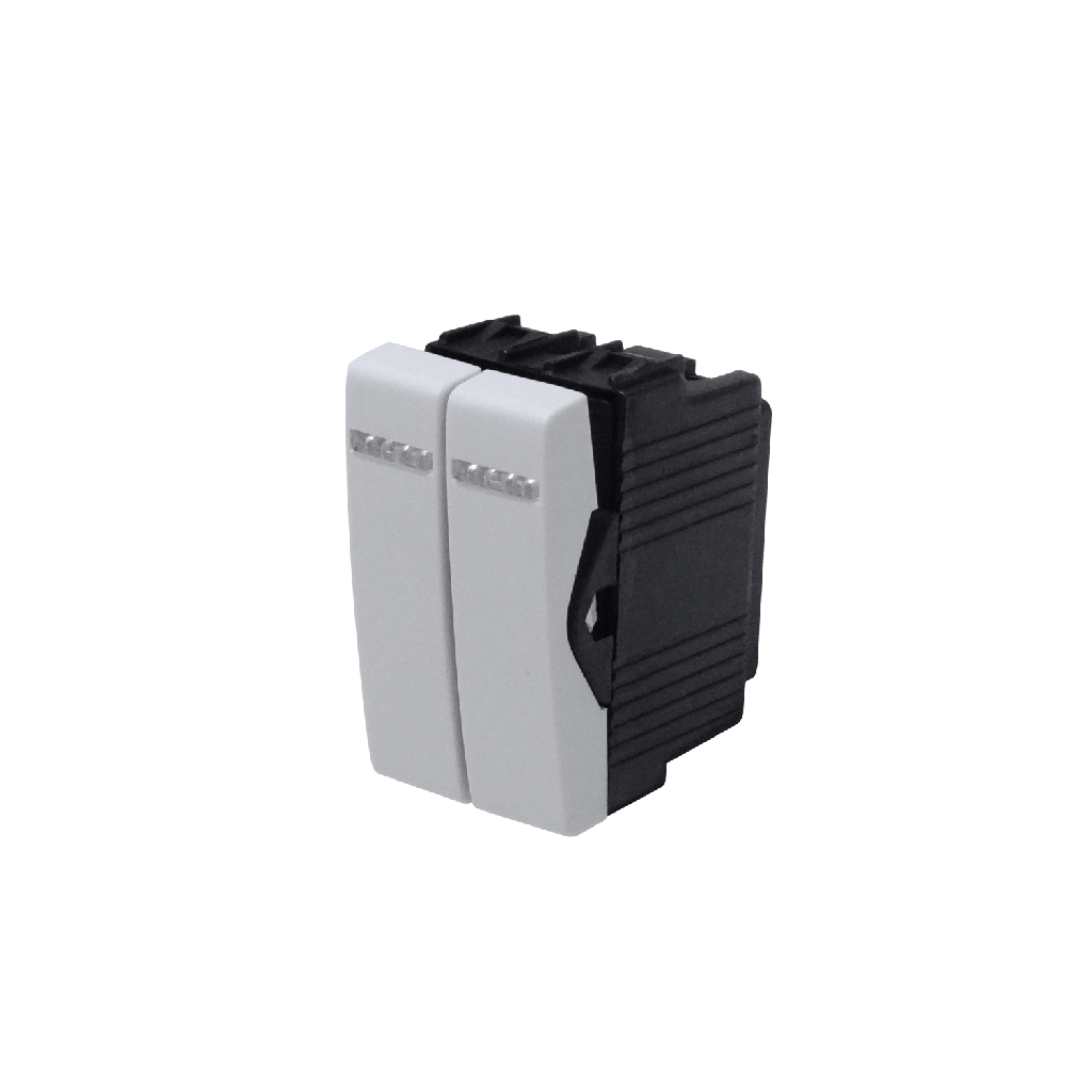 [KEP-H] Kalop Blanco Doble Unipolar 9/12 Interrupts 10A 250V req/KEP-A KL40100