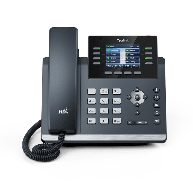 [SIP-T44W] Yealink SIP-T44W Teléfono SIP completo para trabajadores de espacios de coworking