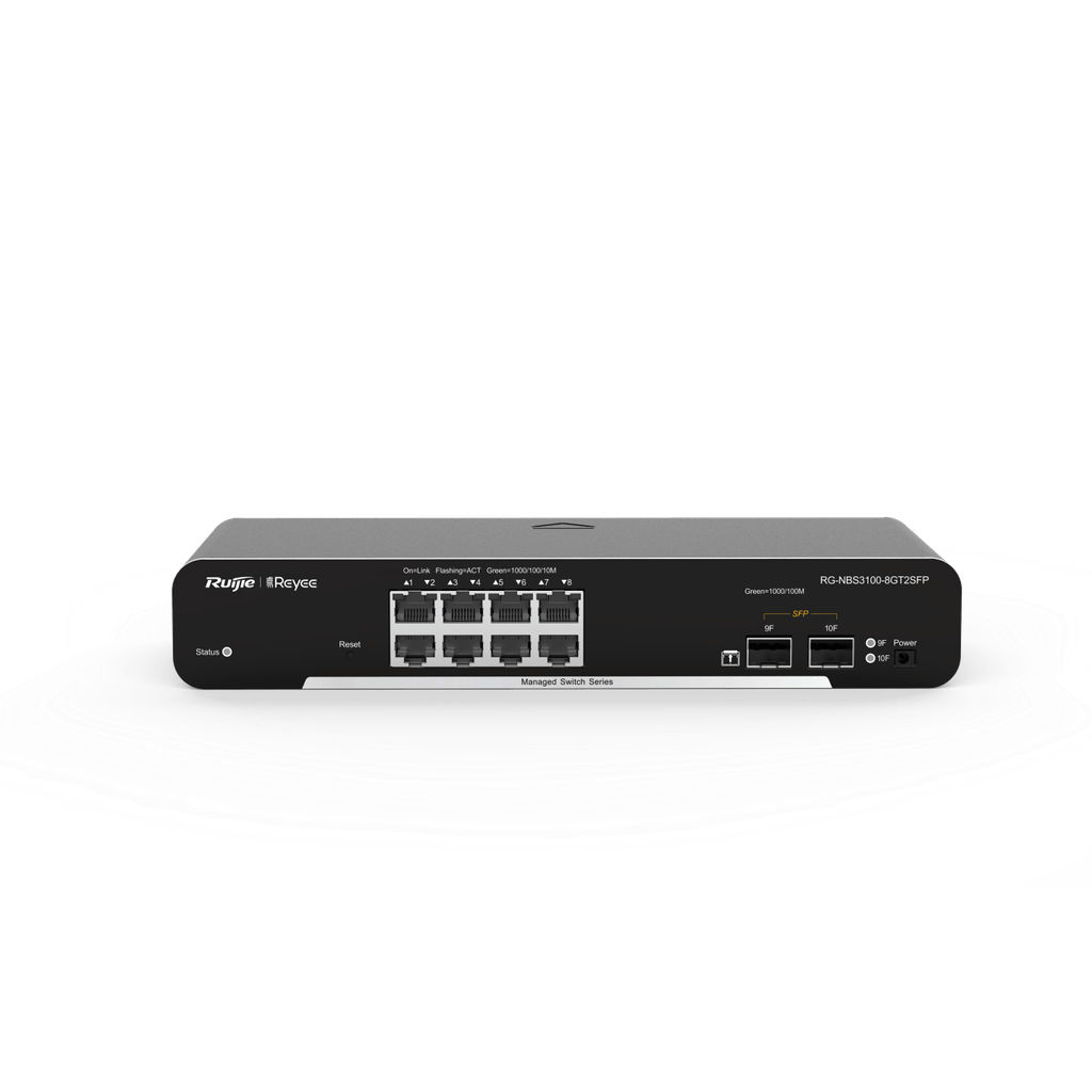 Reyee RG-NBS3100-8GT2SFP Switch administrable por cloud 8 puertos Gigabit 2 Puertos SFP