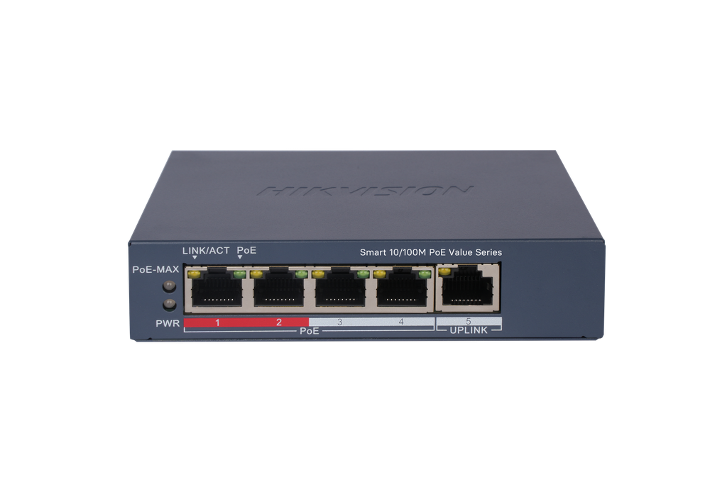 [DS-3E1105P-EI/M] Hikvision DS-3E1105P-EI/M Switch PoE Smart Managed 5 puertos