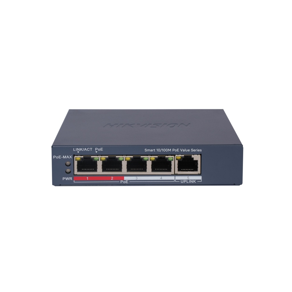 Hikvision DS-3E1105P-EI/M Switch PoE Smart Managed 5 puertos