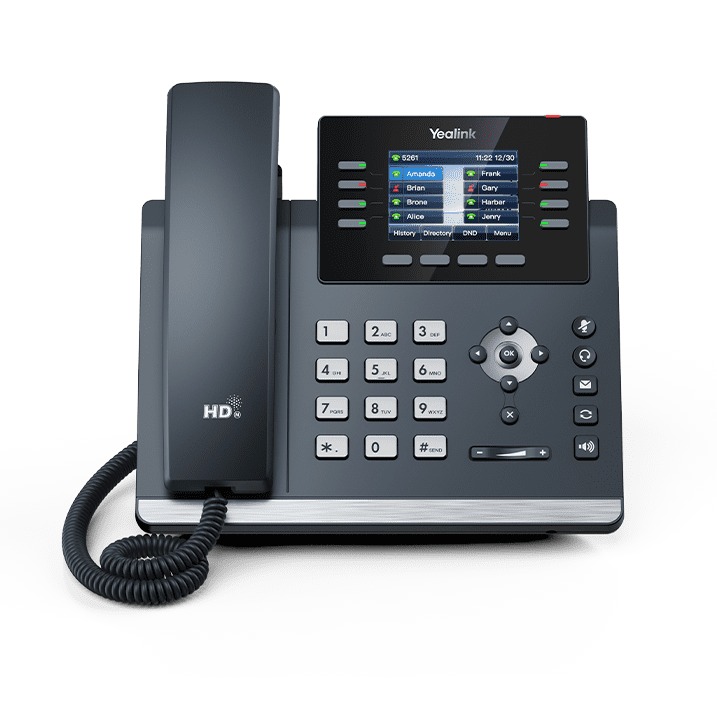 [SIP-T44U] Yealink SIP-T44U Teléfono SIP completo para trabajadores de espacios de coworking