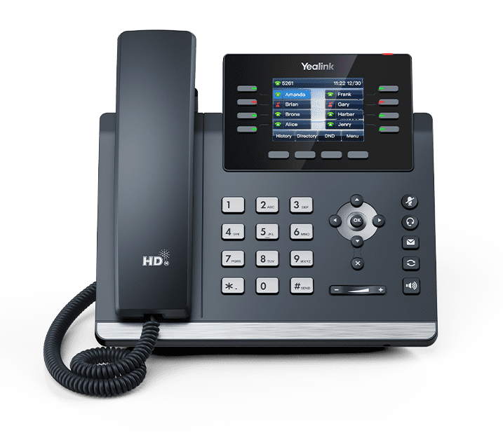[SIP-T44U] Yealink SIP-T44U Teléfono SIP completo para trabajadores de espacios de coworking