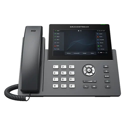 Grandstream GRP2670 Teléfono IP Profesional 12 Líneas 6 Cuentas SIP Pantalla Táctil 7" WiFi 6 Bluetooth Gigabit PoE