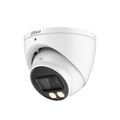 Dahua DH-HAC-HDW1239TN-LED-0280B-S2 Cámara domo eyeball HDCVI 2MP Full-color 2.8 mm LED luz blanca.