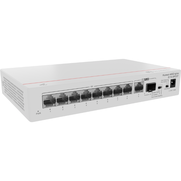 [S110-8P2ST] Huawei eKit S110-8P2ST Switch PoE 8 Puertos