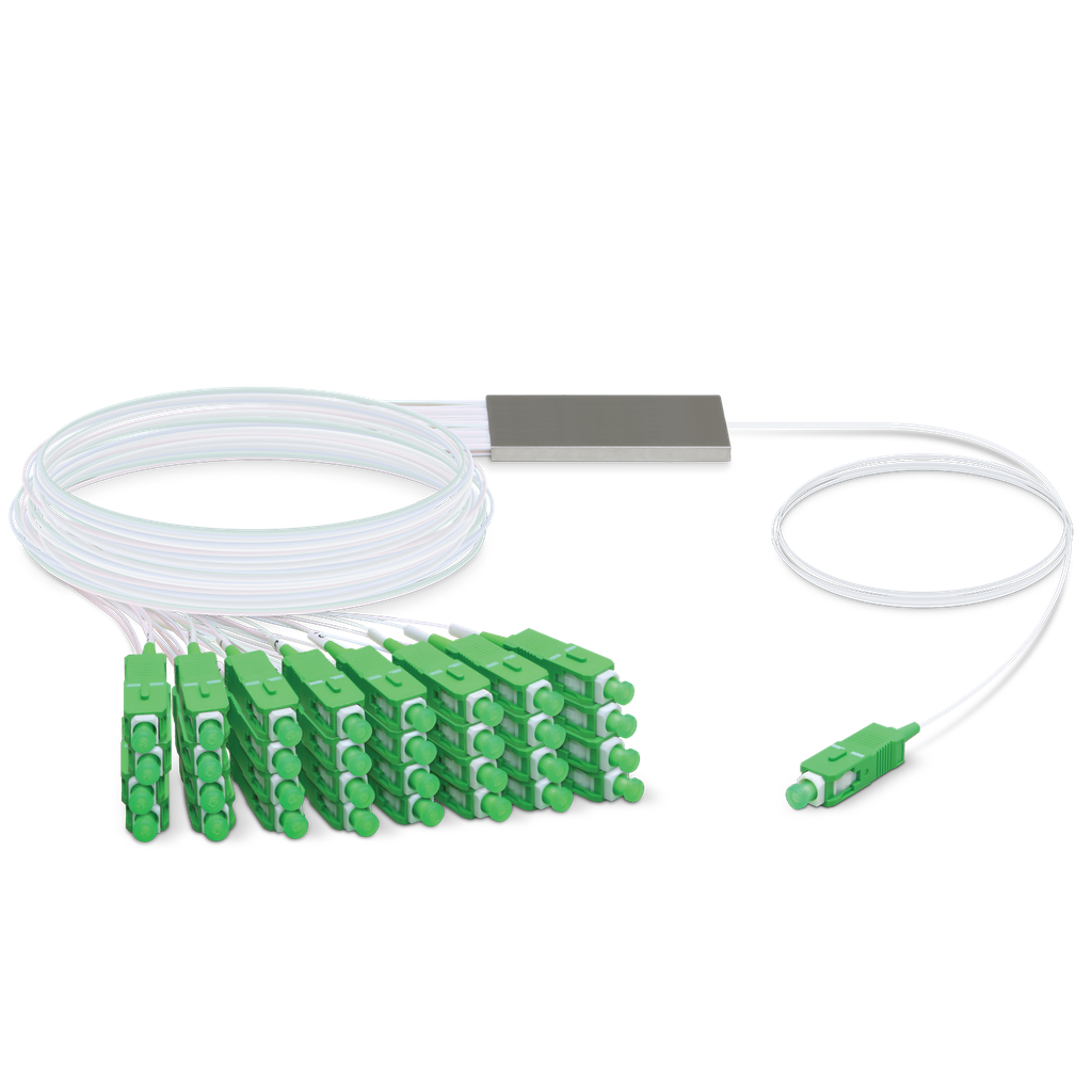 Ubiquiti UF-SPLITTER-32 Splitter óptico PLC GPON 1×32 con conectores SC/APC