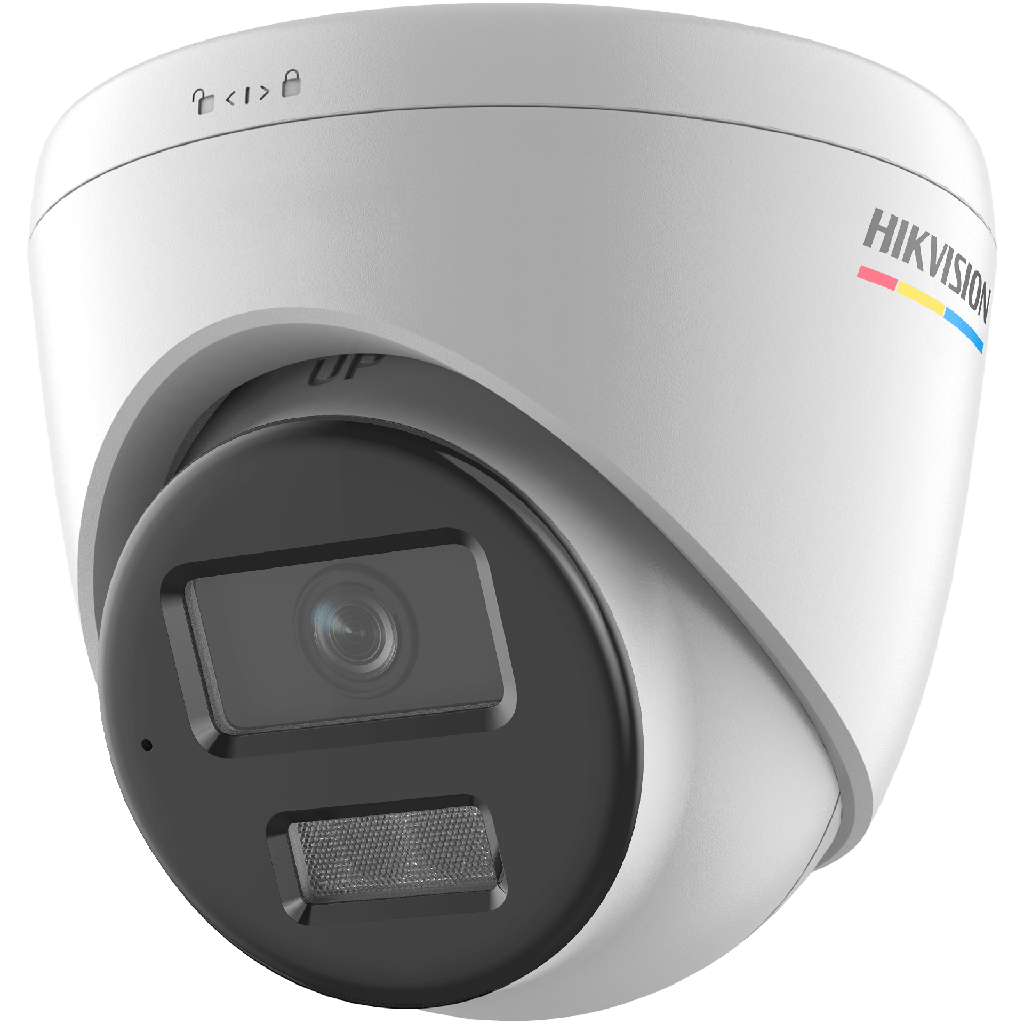 [DS-2CD1327G2H-LIU 2.8mm] Hikvision DS-2CD1327G2H-LIU Cámara Domo IP 2MP ColorVu Luz Blanca Micrófono