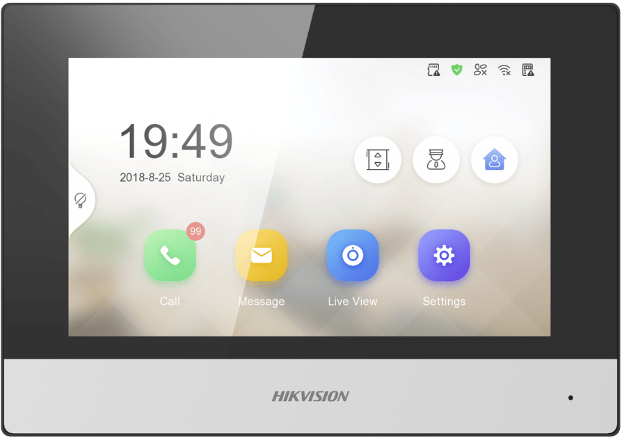 Hikvision Monitor Wifi Interior Audio Bidireccional Touch