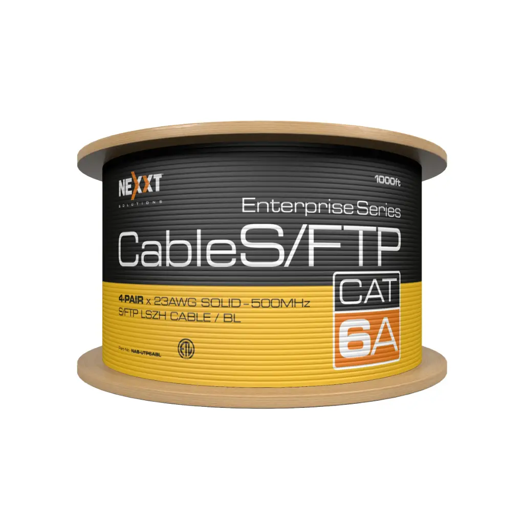 Nexxt AB357NXT01 Cable U/UTP Cat6A interior caja 305 m Azul