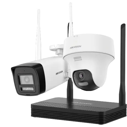 Hikvision NKS424W02H Kit CCTV WiFi con NVR y cámaras