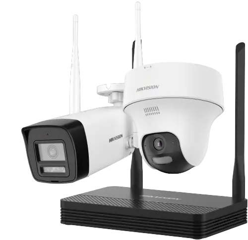 Hikvision NKS424W02H Kit CCTV WiFi con NVR y cámaras