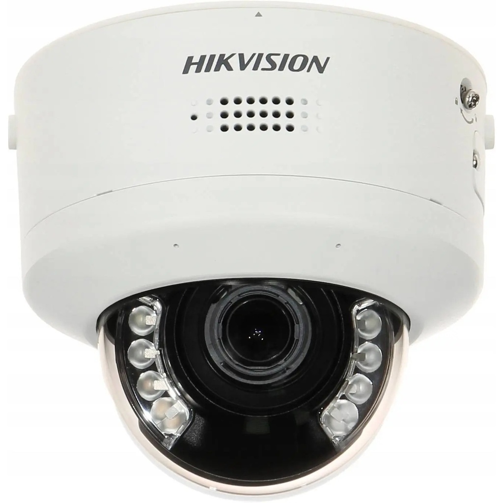 Hikvision DS-2CD2747G2H-LIPTRZS2U/SL Cámara IP domo 4MP varifocal motorizada AcuSense con audio y luz híbrida