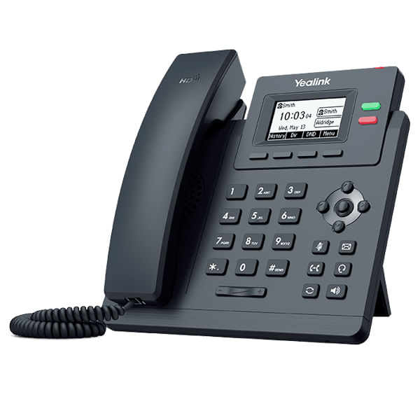 [SIP-T31P] Yealink SIP-T31P Teléfono IP básico con 2 líneas y voz HD