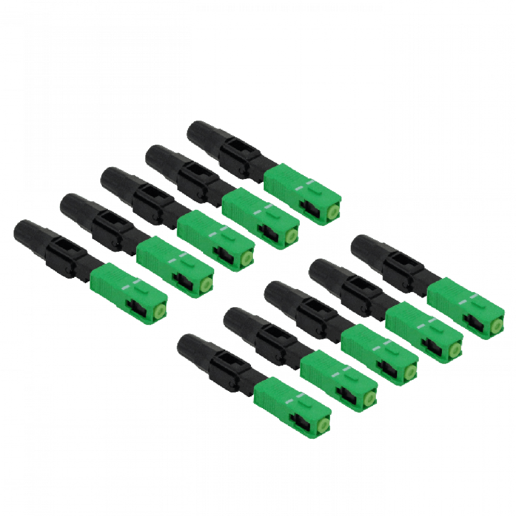 FIBRA CFCAR-H SC/APC Ho Pivote-Verde SM 10-unid Conectores Rapidos MonoModo G657A SX
