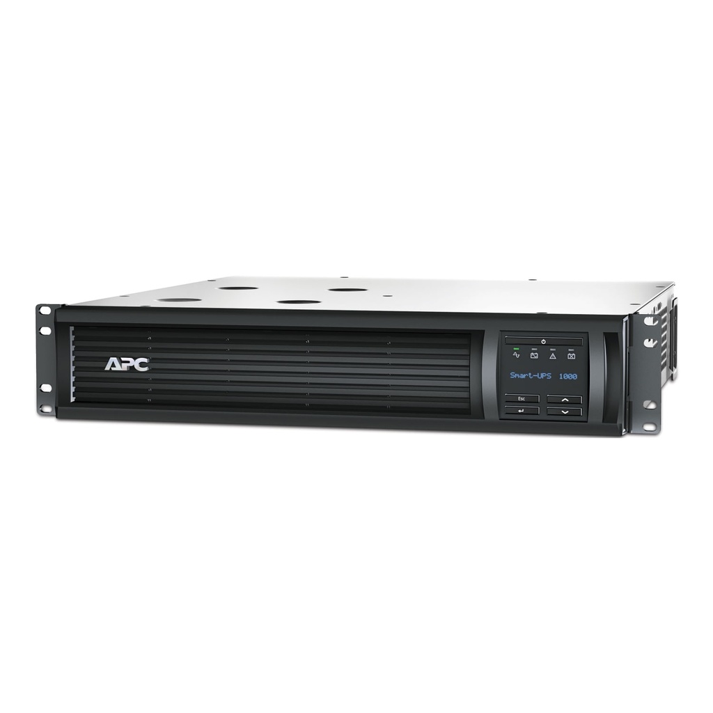 [SMT1000RMI2UC] APC Smart-UPS línea interactiva, 1000 VA, montaje en rack 2U, 230 V, 4 salidas IEC C13, puerto SmartConnect + SmartSlot, AVR, LCD