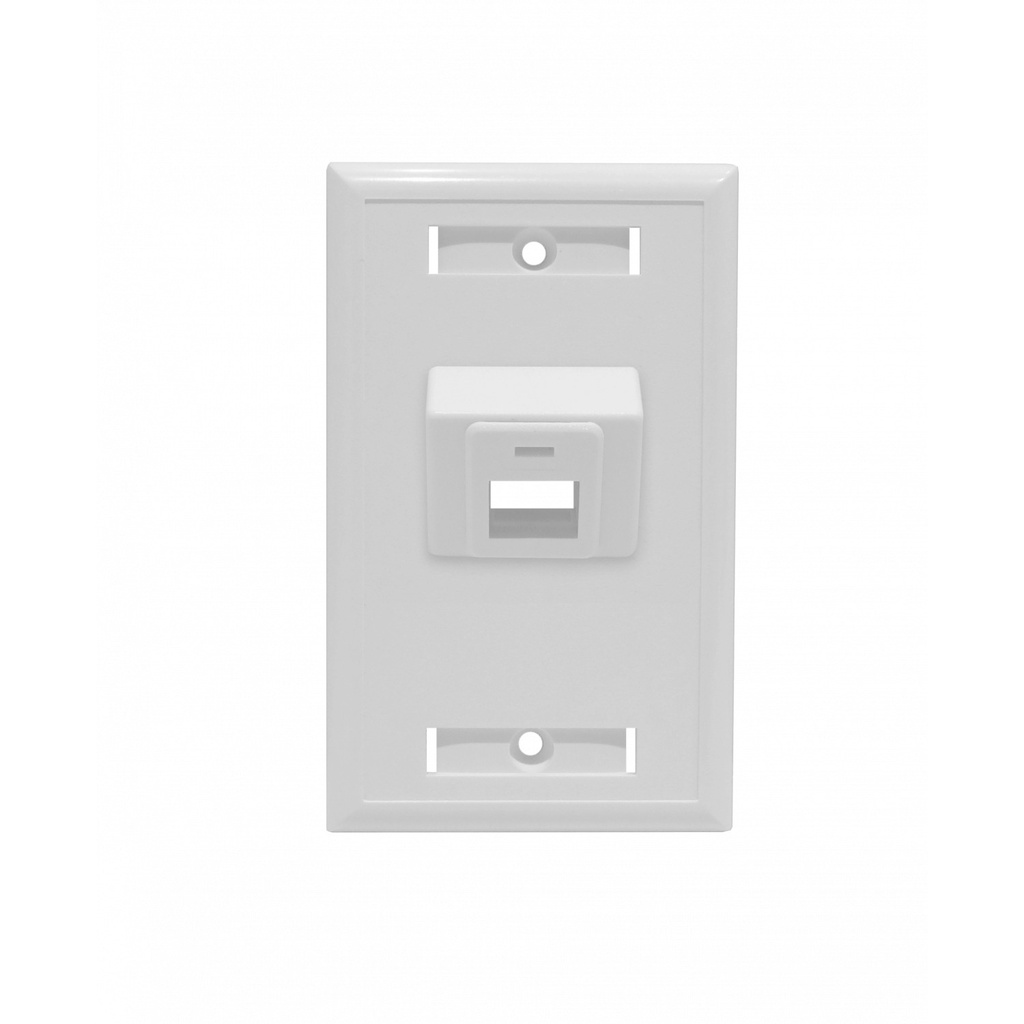 Linkmade Blanco Aangular 1X Faceplate 70x114mm Placa 1-Keystone