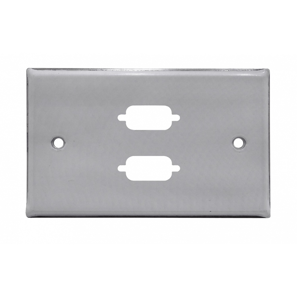 Linkmade 2-VGA FACEPLATE METALICO REQUIERE-2X/VGA-HH 70x114mm