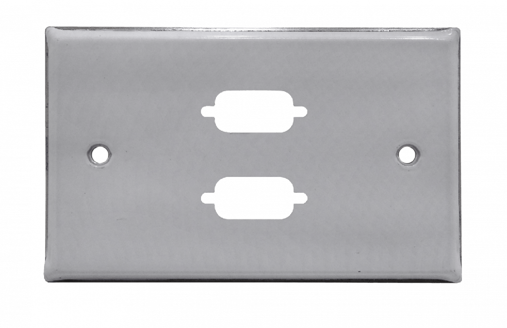 Linkmade 2-VGA FACEPLATE METALICO REQUIERE-2X/VGA-HH 70x114mm