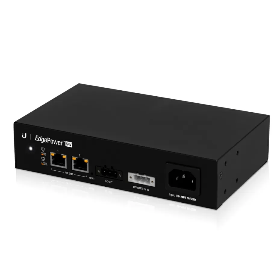 [EP-54V-72W] UBIQUITI EP-54V-72W 2-PoE54V 72W Fuente Carga Bateria Control UNMS-IP 100-240VAC