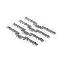 UBIQUITI URACK-STACK Kit de apilamiento de mini racks sin herramientas