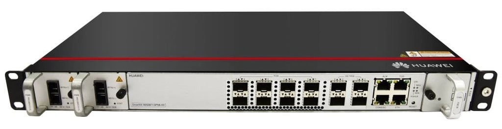 [MA5801-GP08] Huawei MA5801-GP08 OLT compacta 8 puertos GPON - Incluye 16 Modulos GPON C+