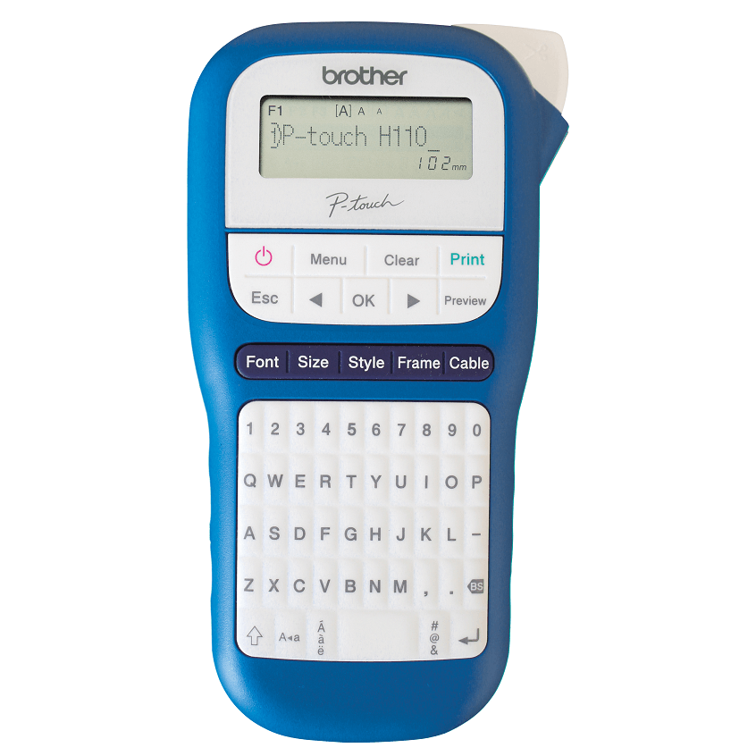 [PT-H110BW] Brother PT-H110BW Rotuladora portátil de fácil uso