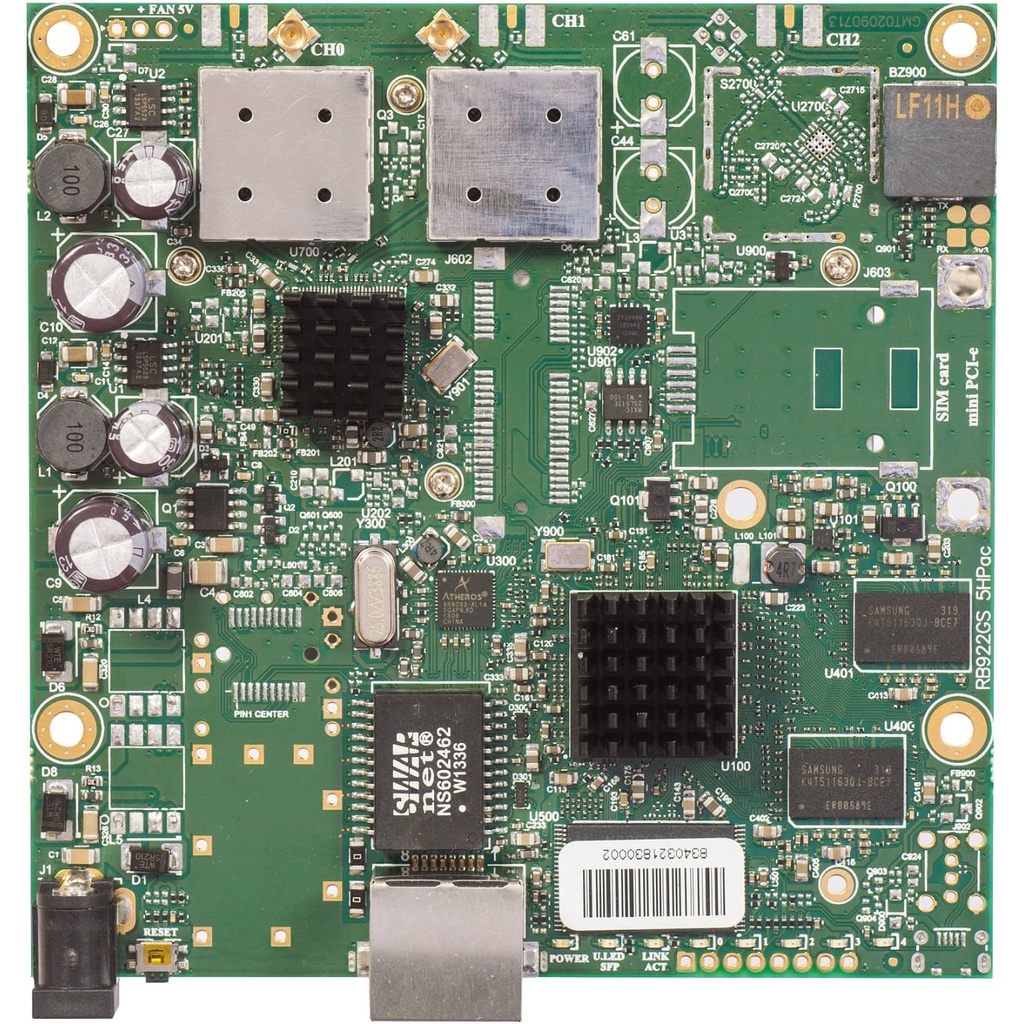 MikroTik RB911G-5HPacD RouterBOARD WiFi 5 5GHz con Gigabit Ethernet