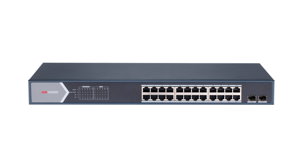 [DS-3E1526P-SI] Hikvision Switch POE inteligente Gigabit de 24 puertos