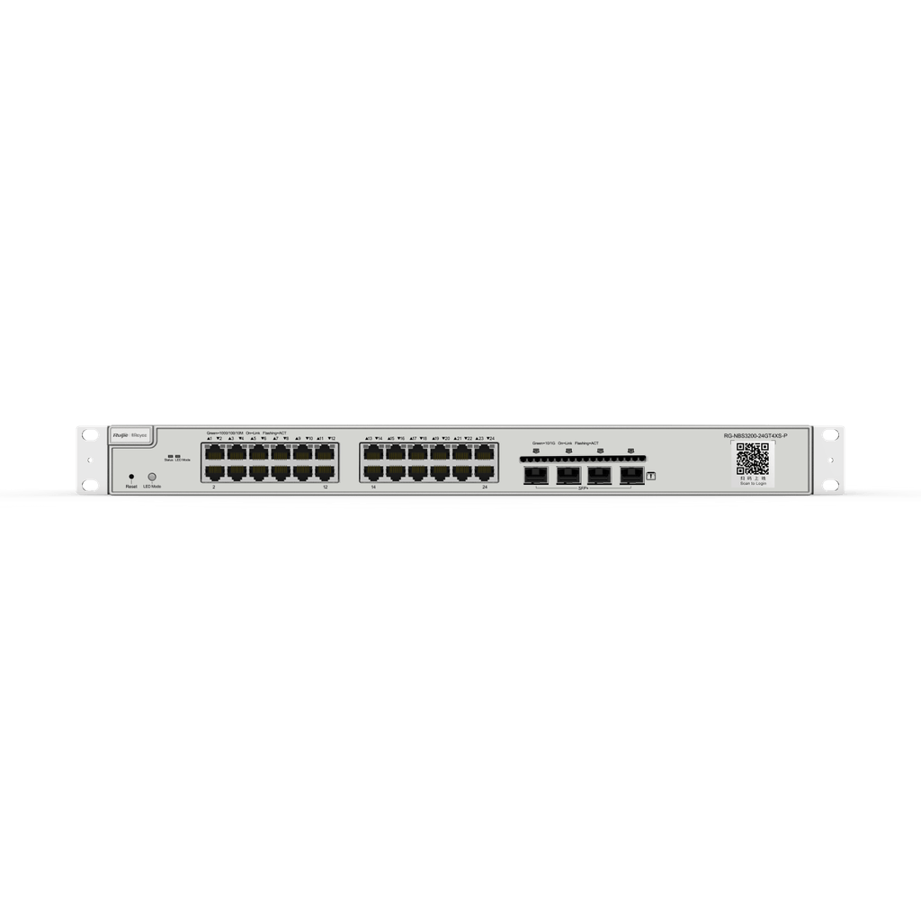 Reyee RG-NBS3200-24GT4XS-P Switch PoE administrable capa 2 - 24 puertos Gigabit 4 puertos 10Gbps