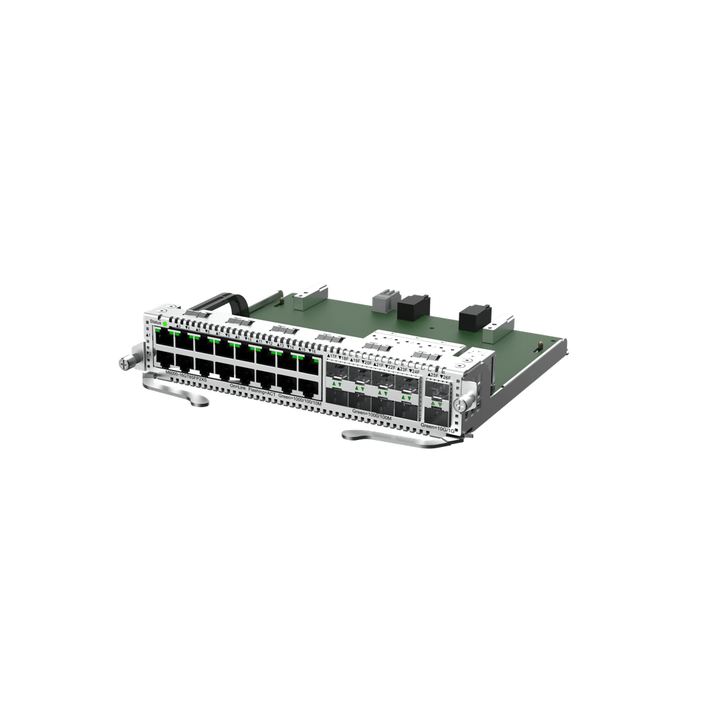 [M6000-16GT8SFP2XS] Reyee M6000-16GT8SFP2XS Slot Modular para NBS6002 con 16 puertos de cobre, 8 puertos SFP 1Gbps, 2 Puertos